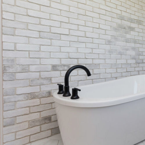 Brique de parement en pierre - TUNDRABRICK® - Eldorado Stone - intérieur / à coller / contemporain