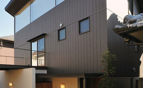Bardage en panneaux - VINTAGEWOOD™ BARK - NICHIHA FIBER CEMENT - en bois / rainuré