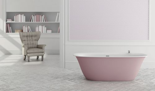 Baignoire ovale - BETA ESSENTIAL V1 170x80 - HIDROBOX by absara - à poser / en Solid Surface / hydromassage
