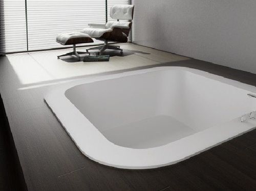 Baignoire carrée - ALFA FUSION - HIDROBOX by absara - en acrylique / hydromassage / pour chromothérapie