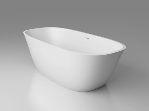 Baignoire ovale - BETA ESSENTIAL V4 157x74 - HIDROBOX by absara - à poser / en Solid Surface / hydromassage