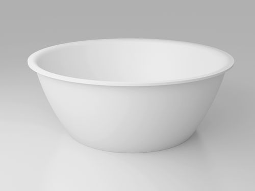 Baignoire ronde - BETA ESSENTIAL V1 D150 - HIDROBOX by absara - à poser / en Solid Surface / hydromassage