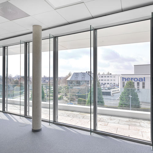 Mur-rideau en panneaux - C 50 GD - heroal - en aluminium et en verre