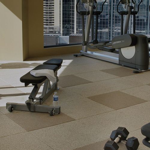 Revêtement de sol en caoutchouc - ECOSURFACES : ECOMAX - ECOsurfaces Recycled Rubber Flooring - pour établissement médicalisé / pour hôpital / professionnel
