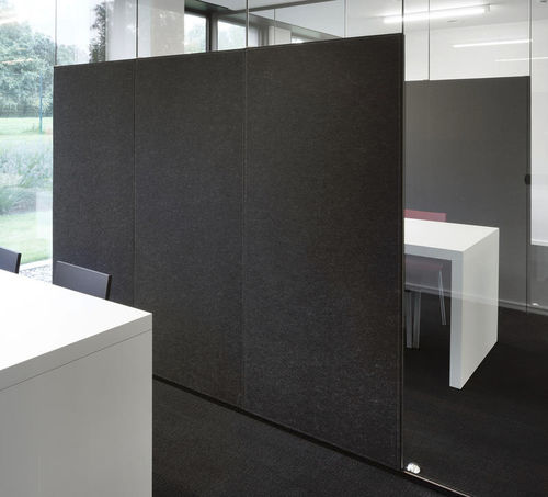 Panneau acoustique mural - BUZZIBACK - BuzziSpace - en tissu / rectangulaire / perforé