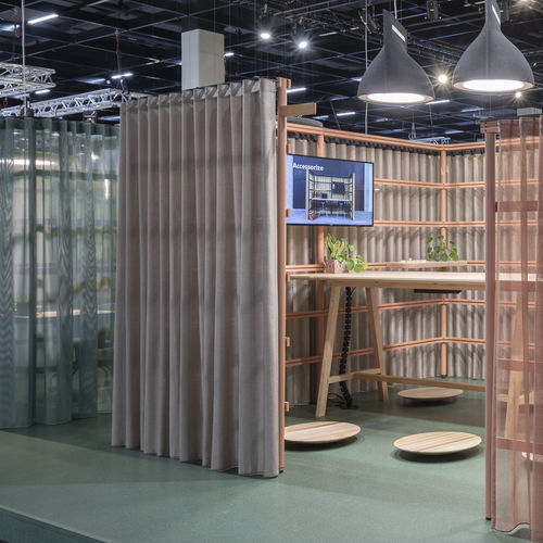 Tissu d'ameublement - CUR D - KVADRAT MI CASA - BuzziSpace - pour rideaux / uni / en Trevira CS®