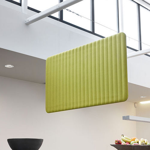 Baffle acoustique en tissu - BUZZILOOSE - BuzziSpace - en carton / en feutre / suspendu