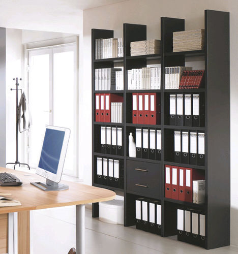 Bibliothèque contemporaine - EASY OFFICE - RÖHR-Bush - pour bureau / en bois / noire