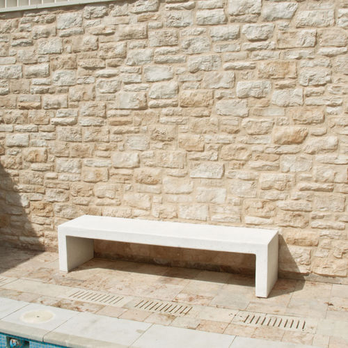 Banc public contemporain - DAMASCO - Verniprens - en béton à haute performance / en béton