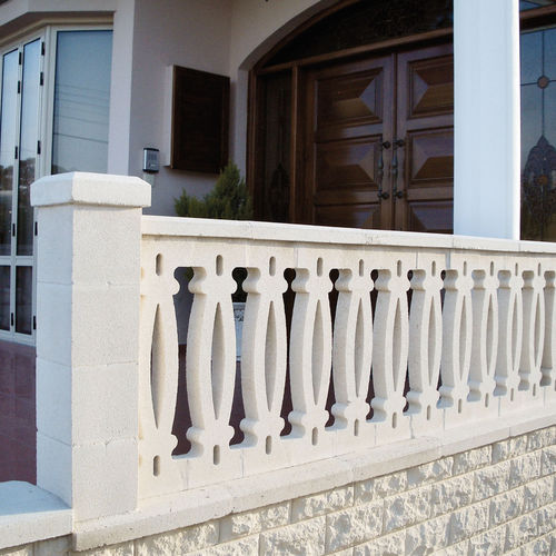 Balustrade en pierre reconstituée - CORAZON - Verniprens - d'extérieur / pour terrasse / pour balcon