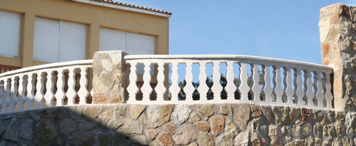 Balustrade en pierre reconstituée - IBIZA - Verniprens - d'extérieur / pour balcon / pour terrasse