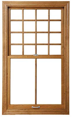 Fenêtre en pin - ARCHITECT SERIES® DOUBLE-HUNG - PELLA - en acajou / en aulne / en douglas taxifolié