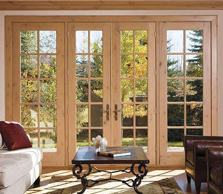 Porte-fenêtre battante - ARCHITECT SERIES® HINGED - PELLA - en aluminium / en bois / à double vitrage