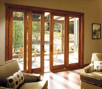 Baie vitrée coulissante - ARCHITECT SERIES®  - PELLA - en bois / à double vitrage