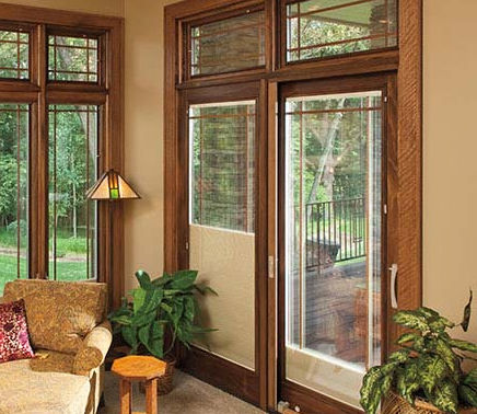 Baie vitrée coulissante - DESIGNER SERIES® - PELLA - en bois / à double vitrage