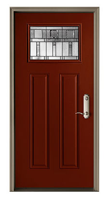 Porte d'entrée - PELLA® CRAFTSMAN LIGHT - PELLA - en acier / en fibre de verre / battante