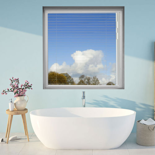 Fenêtre avec store intégré - VARI-LITE - HY-LITE - en aluminium / en verre / coulissante