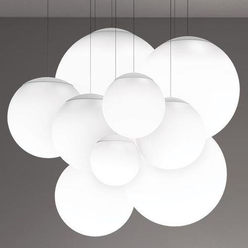 Lustre contemporain - NOVATO - SPI Lighting - en polyester / 9 ampoules / à boules