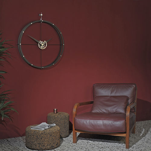 Horloge contemporaine - DOBLE O PREMIUM - NOMON - murale / analogique / en noyer