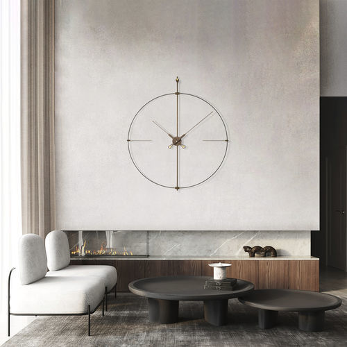 Horloge contemporaine - BILBAO PREMIUM - NOMON - murale / analogique / en noyer