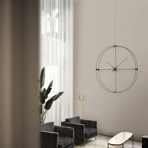 Horloge contemporaine - DELMORI PREMIUM - NOMON - murale / analogique / en noyer