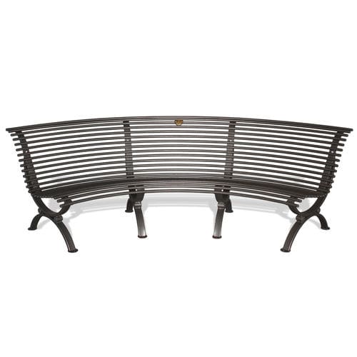 Banc public classique - CLEMATIS 298-V - DIMCAR s.r.l. - en acier galvanisé / en acier peint / avec dossier
