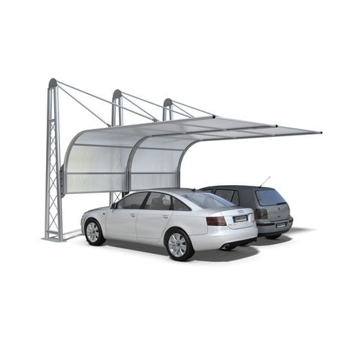 Abri de voiture pour parking - AIRONE 336 - DIMCAR s.r.l. - en acier galvanisé / en polycarbonate
