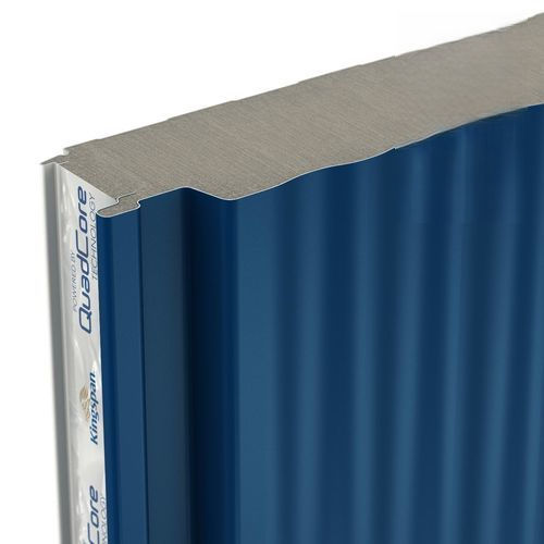 Panneau sandwich pour mur - QUADCORE AWP LEC - Kingspan Insulation - 2 faces métalliques / âme isolante / ignifuge