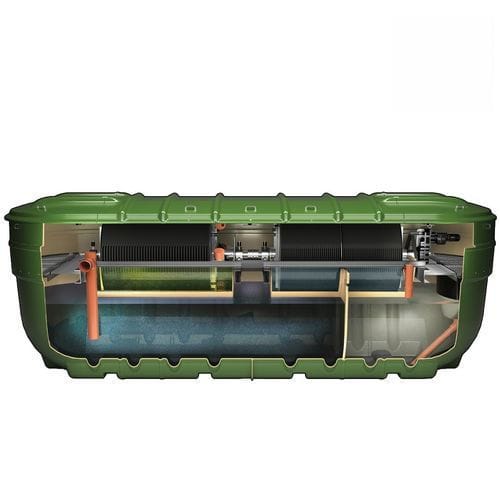Micro station d'épuration d'eau usée - KLARGESTER BIODISC&reg; - Kingspan Insulation - en PE / compacte