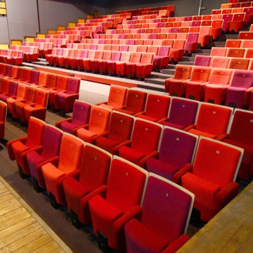 Fauteuil d'auditorium contemporain - CAISSON INERTIE - kleslo - en tissu / en bois / en métal