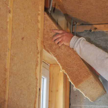 Isolant thermo-acoustique - PLUS 55 FLEX - isonat - en fibre de bois / en chanvre / en panneaux rigides