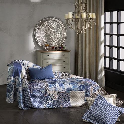 Tissu d'ameublement - TRENDY - RIOMA - à motif géométrique / patchwork / synthétique