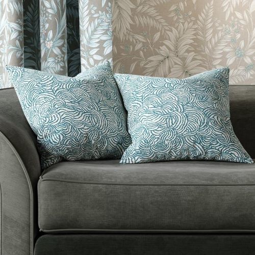 Tissu d'ameublement - ALESSIA - RIOMA - pour rideaux / géométrique / à fleurs