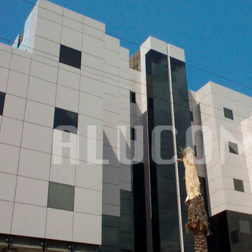 Bardage en panneaux - ALUCOMAT® BRUSHED - ALUCOMAT | JSN - en aluminium / en composite / lisse