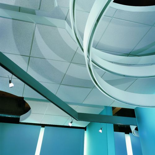 Profilé décoratif métallique - COMPÄSSO™  - USG - pour plafond / blanc / chant droit