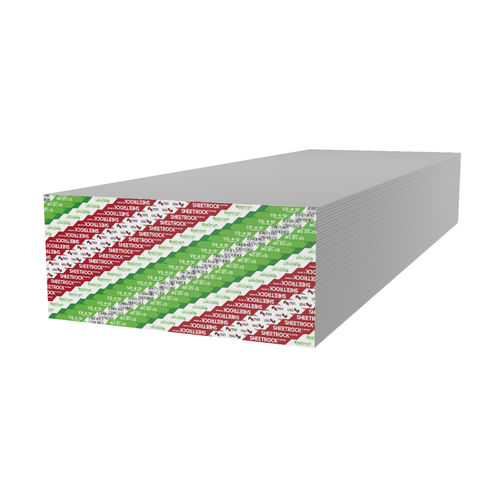 Plaque de plâtre renforcée - SHEETROCK® - USG - à haute résistance / résistante aux chocs / rectangulaire