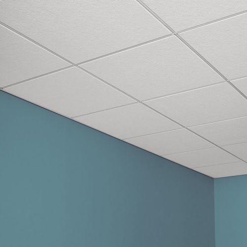 Panneau acoustique pour plafond - ASTRO® - USG - en fibre minérale / carré / rectangulaire