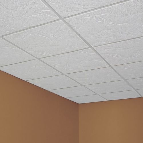 Panneau acoustique pour plafond - SANDRIFT™ - USG - en fibre minérale / carré / géométrique