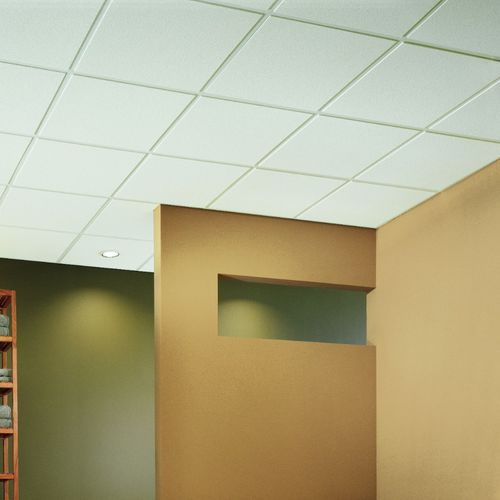 Panneau acoustique pour plafond - MAJESTIC™ - USG - en fibre minérale / carré / rectangulaire