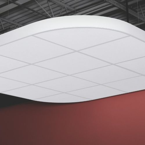 Faux-plafond en métal - COMPOSITIONS®  - USG - en îlot / pour bureau / pour salon