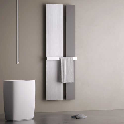 Sèche-serviettes à eau chaude - DUAL - Hotech Design - électrique / 751 w...1000 w / contemporain