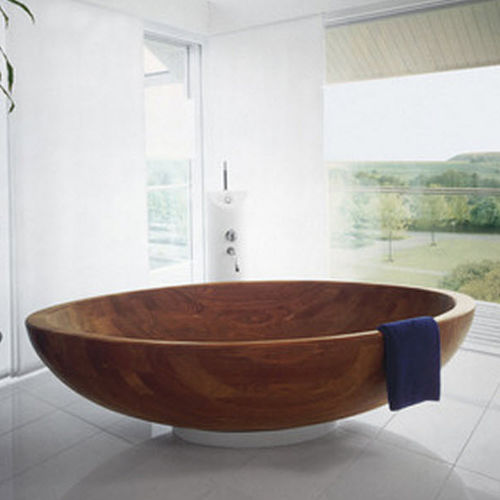 Baignoire ovale - MADERA - Ws Bath Collections - à poser / à usage professionnel / en bois