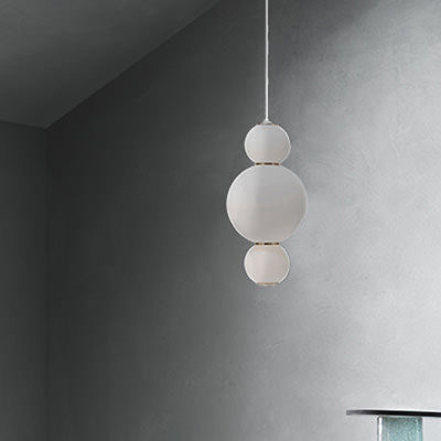 Suspension - PEARLS - Formagenda - en laiton / en verre / contemporaine