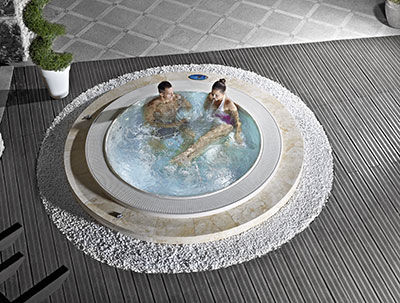Spa encastrable - VIENNE - PISCINES MAGILINE - circulaire / 6 places / résidentiel