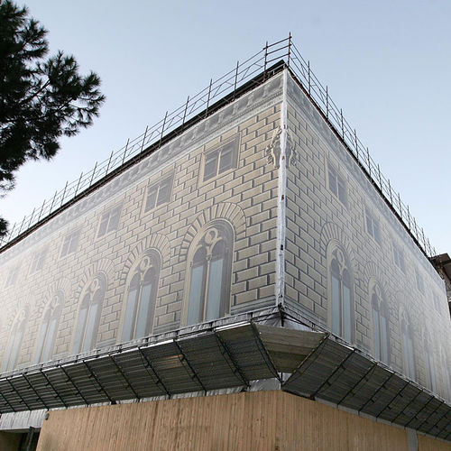 Membrane textile en PES - OPTIMESH - Saint Clair Textiles - enduite PVC / pour façade / de bardage