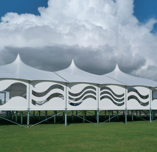 Membrane textile en PES - LAC 650 SL - Saint Clair Textiles - enduite PVC / pour structure tendue / pour couverture