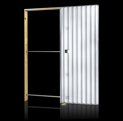Système à galandage pour porte coulissante - LIGHT PLASTERBOARD WALL : SINGLE OPENING - Fibrotubi