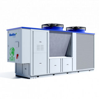 Groupe d'eau glacée à condensation par air - TITAN SKY HI R0 FC - Blue Box Group - au sol / free cooling / compact