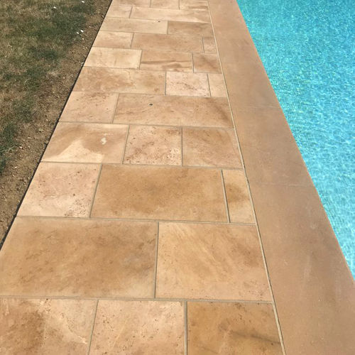 Pavé en pierre naturelle - SWIMMING POOL - CREA STONE - d'extérieur / de piscine / brossé
