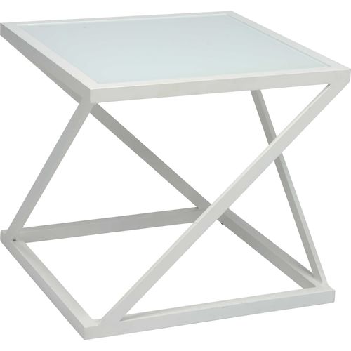 Table d'appoint contemporaine - JACKIE  - STERN MOEBEL - en verre / aluminium / avec piètement en aluminium